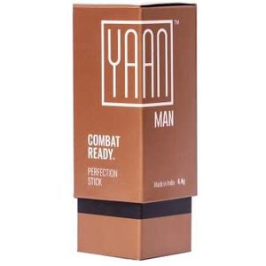 YAAN MAN Foundation/Perfection Stick Dark Colour Cover Spots, Scars and Under Eye Bags No Synthetic Fragrance, Paraben Free Contain Castor Oil, Shea Butter, Sunflower Wax, 4.4 gm
