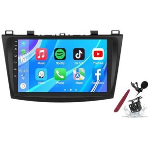 Android 14 Autoradio Stereo voor M-azda 3(2010-2013) 9 ""Touchscreen Multimedia Speler met Draadloze Carplay GPS Navigatie FM RDS Bluetooth 5G-WiFi SWC DSP,M500s