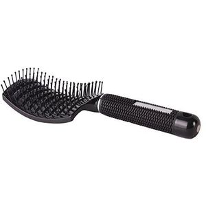 Barber Gebogen Vent Borstel, Salon Blow Drogen Borstel -Anti Static - Zwart