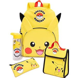 Pokemon Pikachu Rugzak Set kinderen 4 Stuk Lunchbox Waterfles Set