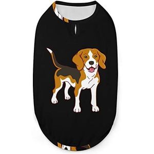 Prideful Beagle Huisdieren Shirt Vest Leuke Hond Tank Top Zacht Mouwloos T-shirt voor Puppy Kitty Katten M
