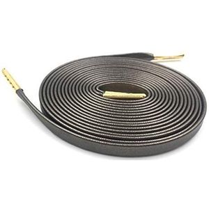 Elastische veters, laarsveters, lederen schoenveters Zwart Wit Werklaarsveters Veters Metalen schoenveters Schoenaccessoires(Copper Gold Tip,100cm)