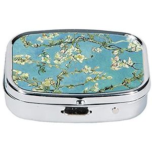 Fridolin Van Gogh pillendoosje van metaal, doosje voor tabletten *amandelbloesem*