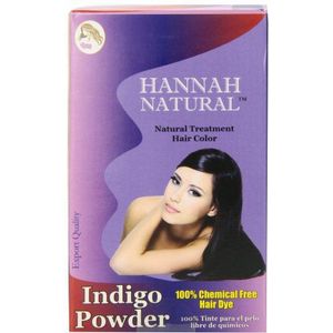 Hannah Natural 100% puur indigo poeder voor haarverf, 100 gram van Hannah Natural
