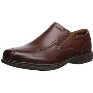 Nunn Bush Men's Bleeker Street Slip On Loafer with KORE Slip Resistant Comfort Technology, Cognac, 13 Wide US