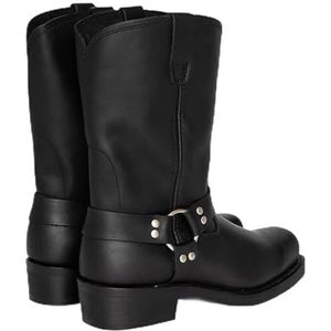 Cowboylaarzen - Zwart - Antislip/slijtvast - Voor Heren - Vierkante Neus/lage Hak