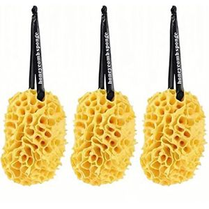 Bad Sponzen 3 Pack Loofah Sponzen Reinigend Lichaam Exfoliërende Honingraat Sponzen Grote Ultra Zachte Rich Foam Body Sponzen voor Douche Vrouwen Mannen Kinderen
