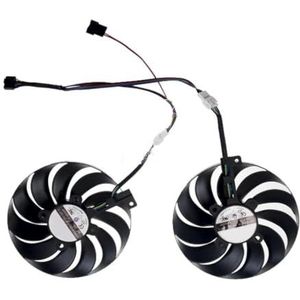 95MM grafische kaartventilator voor ASUS voor DUAL RX5500XT RX5600 PC GPU-koeler T129215SU PLD10010S12HH FDC10U12S9-C DC12V 4-pins(A Pair of Fans)
