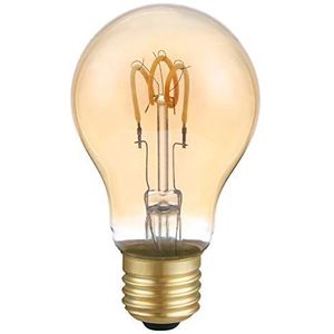 Proventa® LED-filament-lamp | dimbaar | E27 | 3 Watt | enkele spiraal | 1800 K | barnsteen | vorm A60 | LED-lampen | decoratieve lamp | vintage | retro