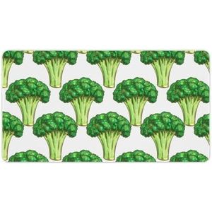 Groene broccoli mode bureau muismat antislip gaming muismat accessoires decor 40 x 75 cm