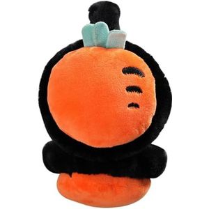 yeeplant Unisex Pluizige Oorbeschermer Winter Beschermende Leuke Ademend Pluche Opvouwbare Zachte Cartoon Oor Muff Vrouwen, Zwart & Oranje, 1