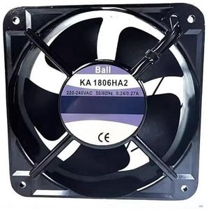 LSGDCTI 180mm AC Axial Flow Cabinet Fan - 180x180x60mm, Low Noise, High Efficiency, Compatible with KA1806HA2 18060 Models