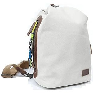 De Fluffy Zip Canvas Tote Tassen Handtas voor Vrouwen met Multi Zakken compartimenten Grote Kleine School dupes Functionele, Wit