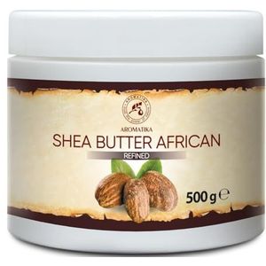 Shea Boter 500g Geraffineerd - 100% Puur Natuurlijke Lichaamsboter - Rijk aan Mineralen & Vitamines voor Intensieve Huidverzorging - Massage - Wellness - Cosmetica - Ontspanning - Anti-Rimpels - Anti-Aging - Hydrateert - Vochtinbrengend