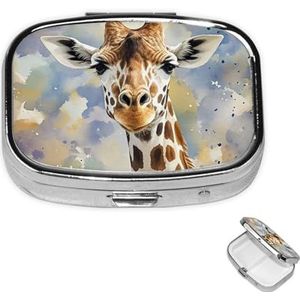 Pil Case Rechthoek 3 Compartiment Pillendoos Ronde Pil Organiseer Metalen Waterdichte Geneeskunde Organizer Doos voor Reizen Kleine Pillen Container Draagbaar voor Supplementen