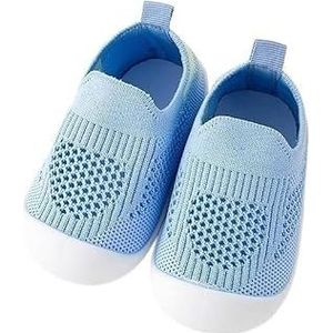 Babyschoenen Zomerbabywandelschoenen Zachte zool Ademend, antislip, holle mesh-schoenen for jongens en meisjes Sokken en schoenen (Color : Blue, Size : Inner length 14.5cm)