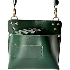 Salon kapper gereedschap, Schaarzak Heuptas Opbergholster PU-leer Multicolor Verpakking van 7 7 Gereedschapscapaciteit(Green)