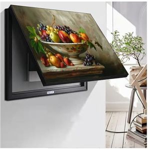 MINGX Leeg Decoratief Schilderij Meterkast Deksel Decoratief Elektrische Meterkast Creatieve Deksel schakelkastafdekking Schakelbord Decoratieve Schilderij(B,60x80cm)