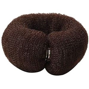 3 stuks haarknotmaker rolgereedschap haarring DIY haarschuimringvormer snap haarbanden for vrouwen snelle snap rolknotgereedschap(Coffee)
