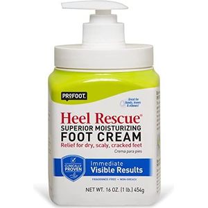 PROFOOT Heel Rescue Foot Cream, 16 Ounce (Pack of 3) Non-Greasy Foot Cream Ideal for Cracked Skin Calloused Skin or Chapped Skin on Feet Heels Elbows and Knees, Penetrates Moisturizes and Repairs