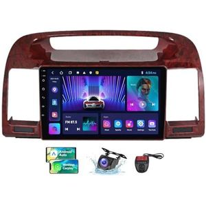 Voor Toyota Camry 5 XV 30 2001-2006 Android 13 Carplay Autoradio 9 inch Scherm Radio Android Auto Bluetooth 5.0 Handsfree 4G 5G WiFi FM/RDS/DAB+ Radio/DSP HiFi Camera + DVR(B,NF-2)