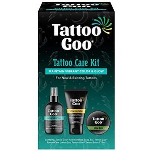 Tattoo Goo Nazorgkit bevat antimicrobiële zeep, balsem en lotion, tattoo-verzorging voor kleurverbetering + snelle genezing - veganistisch, dierproefvrij, petroleumvrij, tattoo-artiestengeschenken (3