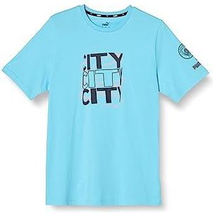 PUMA Manchester City FtblCore Graphic T-shirt L Hero Blue Dark Navy Black