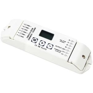 DMX512 RDM 4CH decoder 12-24V20A met OLED 8/16-bit grijstinten RDM hoge frequentie optionele TV-scherm dimmen curve