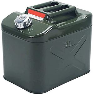 Draagbare olievaten， Draagbare metalen brandstoftank van 20 liter, efficiënt brandstoftransport en noodback-up for voertuigen