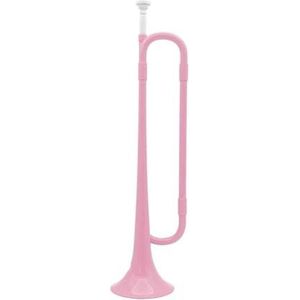 professionals Trompetten B Platte Bugel Trompet Schoolband Cavalerie Plastic Hoorn Met Mondstuk Messing Muziekinstrument Voor Beginners (Color : Pink)