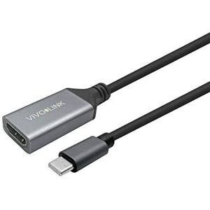 Vivolink HDMI Female naar USB-C kabel 3m zwart, PROHDMIUSBCFM3