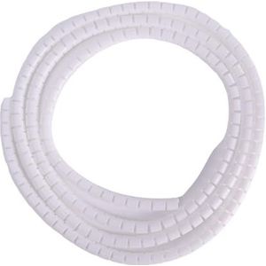 BPABDEITR Kabelbeschermer met spiraal 1m, veelkleurig, meerdere maten(White,22mm x 1 meter)