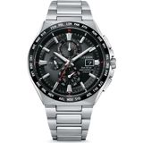 Citizen AT8234-85E Heren chronograaf Eco-Drive polshorloge titanium, zwart, Armband