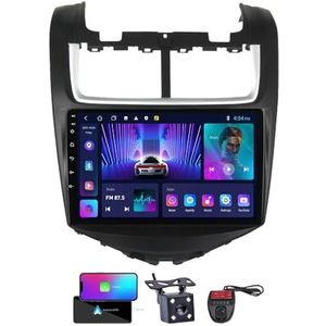 Android 13 GPS-Autoradio voor Chevrolet AVEO 2014-2017 9 inch Touchscreen met Bluetooth 5.0/SWC/FM RDS DAB+ Radio/Carplay Android Auto/DSP Video Stereo Speler + DVR Achtercamera(NF-2)
