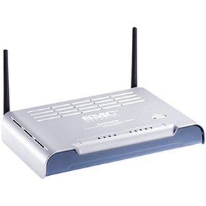 SMC Barricade N Draft 11n Wireless 4-Port Broadband Router SMCWBR14S-N2 draadloze router + 4-poorts EN, Fast EN, 802.11b, 802.11g, 802.11n (draft 2.0) met SMC EZ Connect N 802.11n Wireless USB2.0