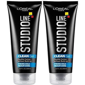 L'Oréal Paris L'Oreal Paris Studio Line Gel Pulito Transparant - Sterke fixatie 6,8 Fl; Oz. - Verpakking van 2