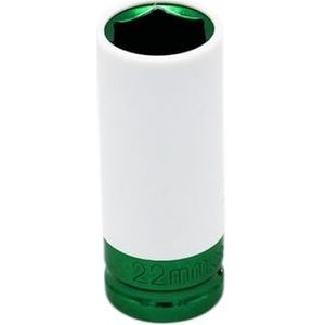 LPMPCZKZGF 1/2 inch mouw muur diepe slagmoer dopsleutel lichtmetalen wiel diepe slagmoer dopsleutelset autogarage onderhouden reparatiegereedschap Mouwsocket(22MM)