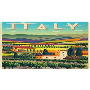 VAPOKF Italië landelijke boerderij landschap keuken mat, antislip wasbaar vloertapijt, absorberende keuken matten loper tapijten voor keuken, hal, wasruimte