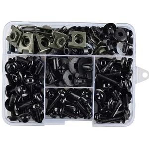 Motorfiets schroevenset Kuipbouten Schroeven Kit Moerklemmen Voor Suzuki Voor Meeste Sportmotoren(Zwart)