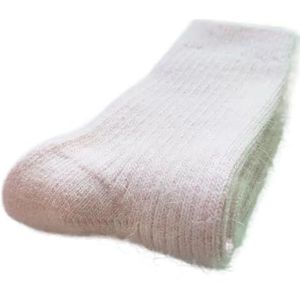 YIJIANUO Wollen sokken dames dames winter warme vrouwen sokken super dikker effen schapenwol tegen koude sneeuw thermische sokken zacht 1 paar, Lichtroze, 71 EU