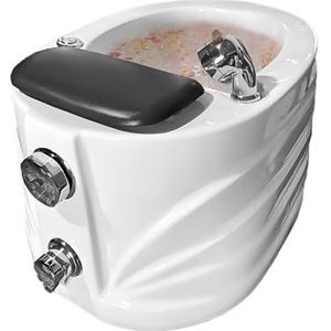 Verwarmd voetenbad met bubbelstraalmassage, professioneel pedicurebad met LED-indicator en draagbaar ontwerp, diepe ontspanningsvoetbad voor persoonlijke verzorging en stressverlichting Ribbon