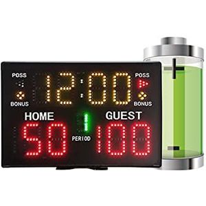 Multisport LED-scorebord Elektronisch scorebord Werkt op batterijen Wandmontage for Boksen Tennis Binnen Elektronisch Digitaal for Basketbal, Honkbal/Voetbal/Tennis Heeft een duidelijk display