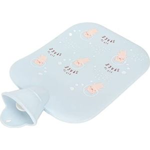 Warmwaterkruik, 1300ml Cartoon Warmwaterkruik Verdikte Lekvrije Cartoon Warmwaterzak Om Spierpijn Te Verlichten (Blauw)
