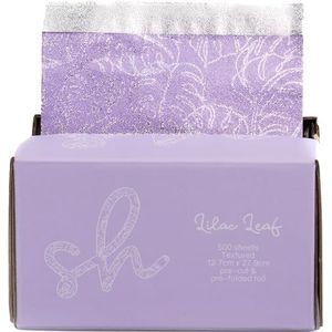 Simply Hair Pop-Up haarfolie - 500 voorgesneden en gevouwen vellen voor haarverf, highlights en balayage, reliëf, antislip grip - pop-up dispenser - 12,7 x 27,9 cm - lila blad