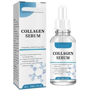 Verstevigend anti-aging serum: vermindert rimpels, stimuleert collageen, hydrateert en verstevigt de huid en bestrijdt vroege tekenen van veroudering (3 stuks)