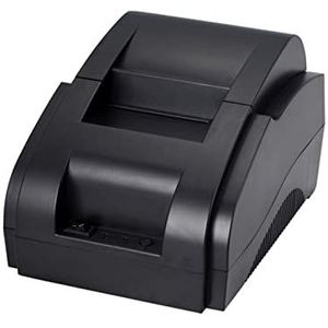 Etiketprinters Afhaalmaaltijden automatische bestelling ontvangen retail Pos Kassa Klein ticket USB Bluetooth 58mm thermische ontvangstprinter 90 mm/s (Color : Nero)