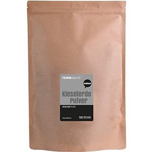 Wohltuer Silica Aardepoeder 500 g in levensmiddelenkwaliteit + natuurlijke kiezelgoer als voedingssupplement