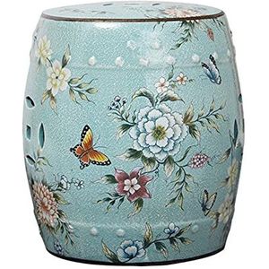 Keramische trommelkruk, Scandinavische lage kruk ronde pier, nieuwe Chinese stijl huishoudschoenwisselkruk voetenbank.