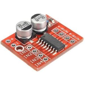 HaiMa Dubbelkanaals L298N DC motor driver Pwm snelheid Dual H Bridge Stepper Module-Rood