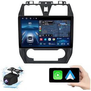 Android 14.0 2 Din Autoradio 9"" Touchscreen Auto Stereo voor Geely Emgrand EC7 2009-2016 met Draadloze Carplay Android Auto GPS navigatie AHD Omgekeerd beeld Stuurwielbediening(P5(6G+128G))